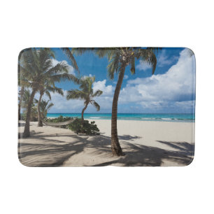 Tropiska stränder Anguilla Beach, Handflatan Trä Badrumsmatta