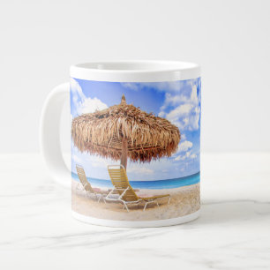 Tropiska stränder Aruba Sandy Beach Jumbo Mugg