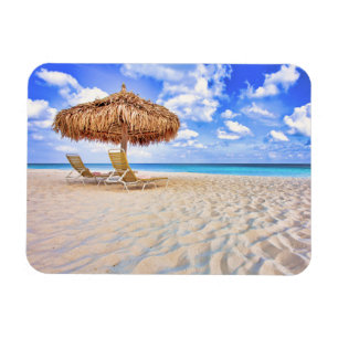 Tropiska stränder Aruba Sandy Beach Magnet