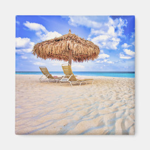 Tropiska stränder Aruba Sandy Beach Magnet