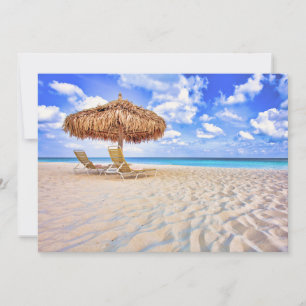 Tropiska stränder   Aruba Sandy Beach Tack Kort