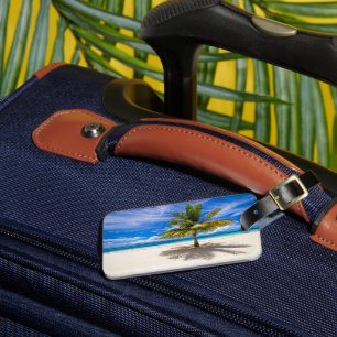 Tropiska stränder Bora Bora, Fransk Polynesien Bagagebricka