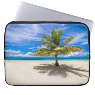 Tropiska stränder Bora Bora, Fransk Polynesien Laptop Fodral