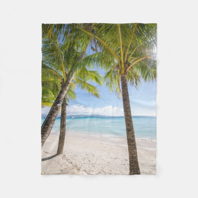 Tropiska stränder | Boracay Filippinerna Fleecefilt (Framsidan)