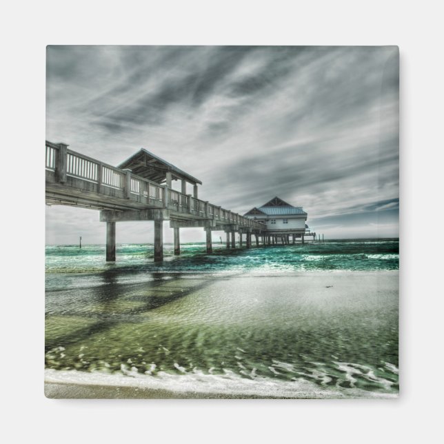 Tropiska stränder | Clearwater Florida Magnet (Framsidan)