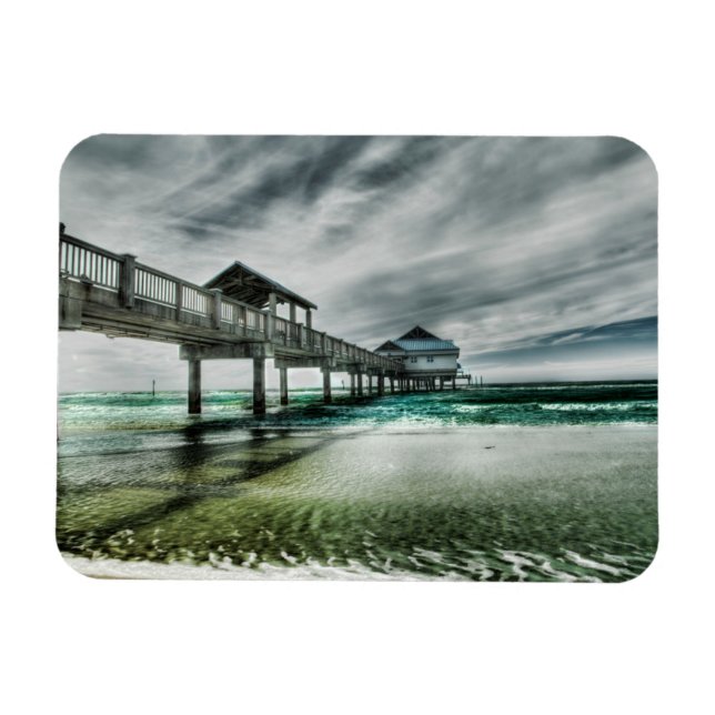 Tropiska stränder | Clearwater Florida Magnet (Horisontell)