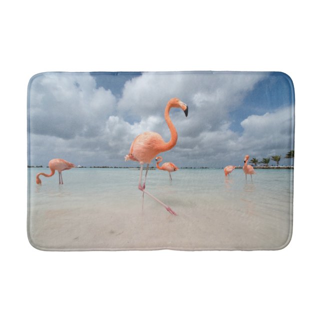 Tropiska stränder | Flamingos Beach, Aruba Badrumsmatta (Framsidan)