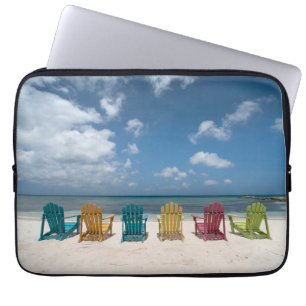 Tropiska stränder Handflatan Beach, Aruba Laptop Fodral