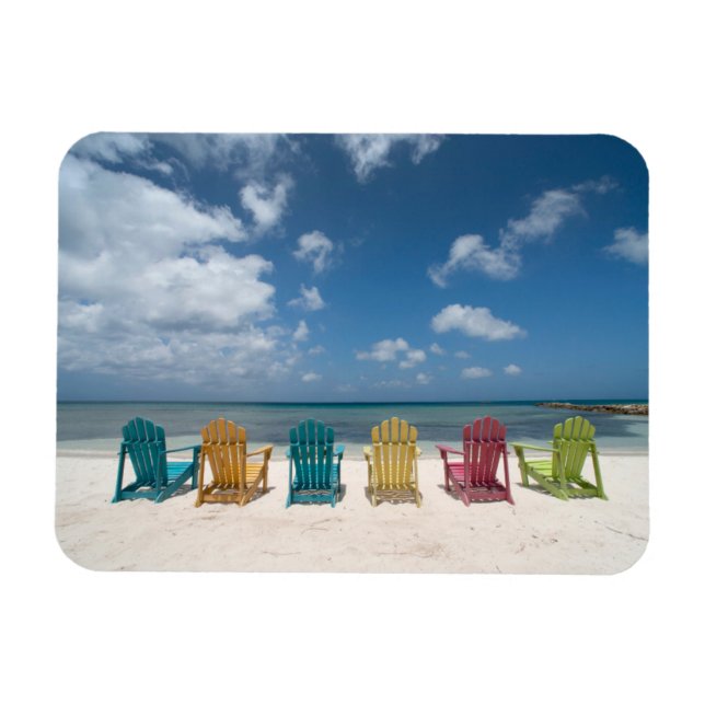 Tropiska stränder | Handflatan Beach, Aruba Magnet (Horisontell)