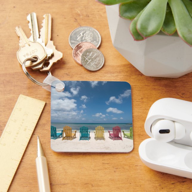 Tropiska stränder | Handflatan Beach, Aruba Nyckelring (Skrivbord)