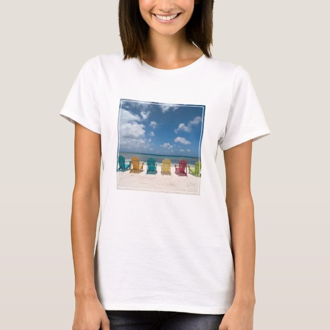 Tropiska stränder | Handflatan Beach, Aruba T Shirt (Framsida)