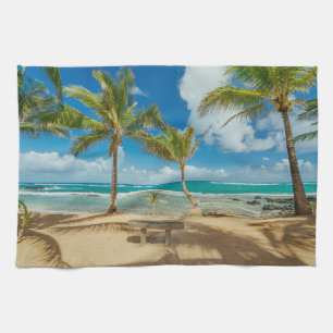 Tropiska stränder Kuau Cove Beach, Maui Hawaii Kökshandduk
