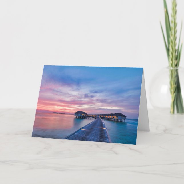 Tropiska stränder | Maldiverna Bungalows Kort (Framsida)