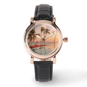 Tropiska stränder Maldiverna Tropical Beach & Ba Armbandsur