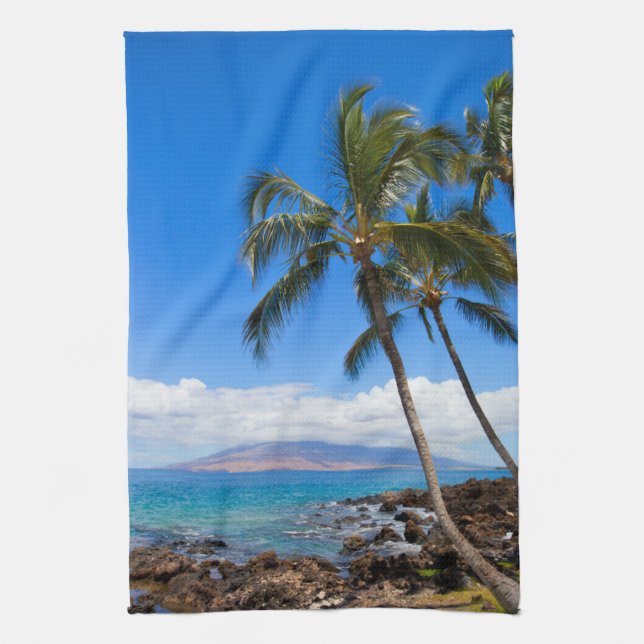 Tropiska stränder | Maui Hawaii Island Kökshandduk (Vertikal)