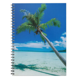 Tropiska stränder Motu Tofari Beach, Bora Bora Anteckningsbok