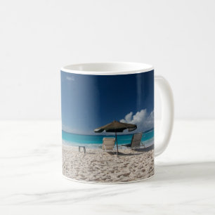 Tropiska stränder Sandy Beach, Anguilla Kaffemugg