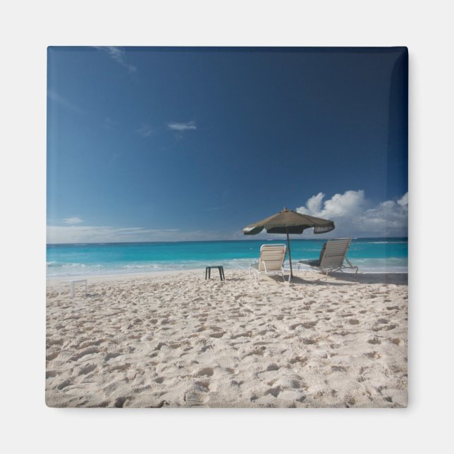 Tropiska stränder | Sandy Beach, Anguilla Magnet (Framsidan)