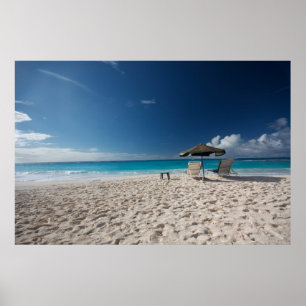 Tropiska stränder Sandy Beach, Anguilla Poster
