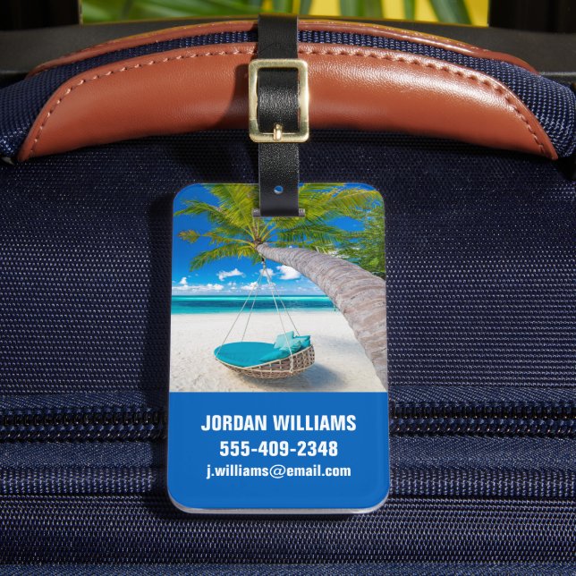 Tropiska stränder | Tropiskt liggande segment Bagagebricka (Framsida Insitu 2)