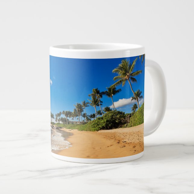 Tropiska stränder | Wailea, Maui, Hawaii Jumbo Mugg (Framsida höger)