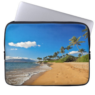 Tropiska stränder Wailea, Maui, Hawaii Laptop Fodral