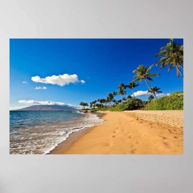 Tropiska stränder | Wailea, Maui, Hawaii Poster (Framsidan)
