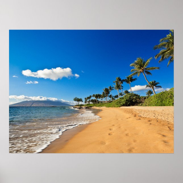 Tropiska stränder | Wailea, Maui, Hawaii Poster (Framsidan)