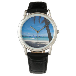 Tropiska stränder White Beach Boracay Filippiner Armbandsur