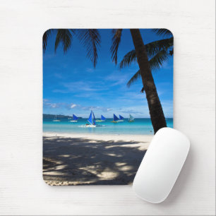 Tropiska stränder White Beach Boracay Filippiner Musmatta
