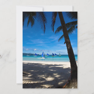 Tropiska stränder   White Beach Boracay Filippiner Tack Kort