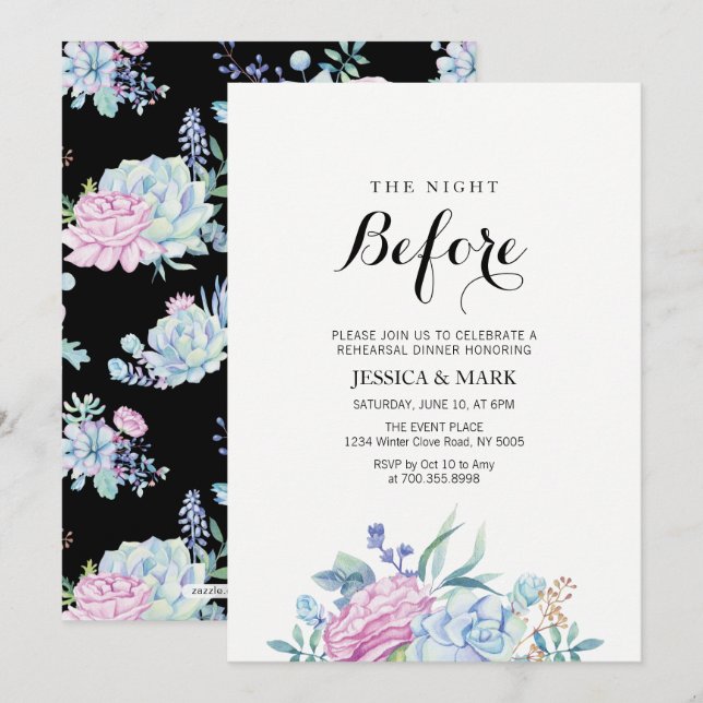 Tropiska sukulationer - inbjudan till repetitionsm (Fram/baksida)