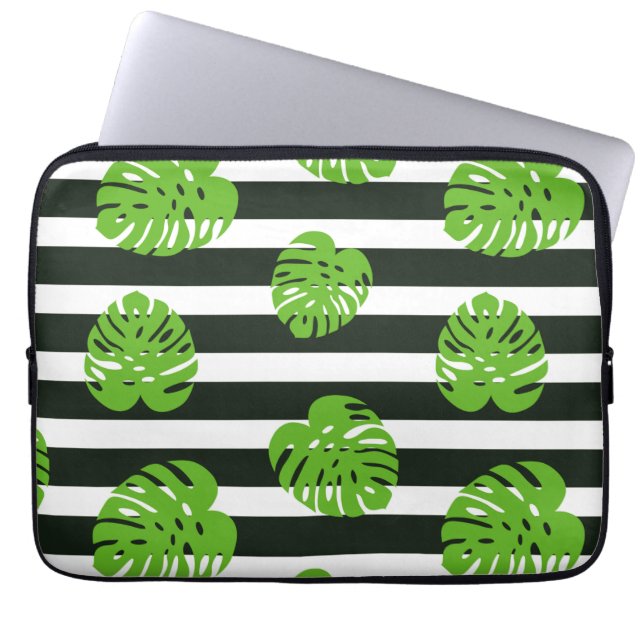 Tropiska Sunset Art Laptop Fodral (Framsidan)