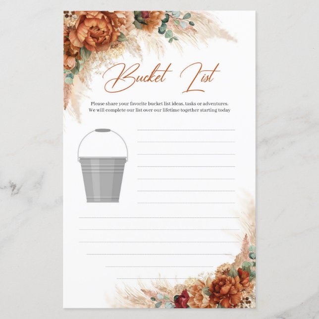 Tropiska terracotta brände orange och skröt Bucket (Framsida)