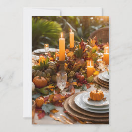 Tropiska Thanksgivingen Hälsning Inbjudningar