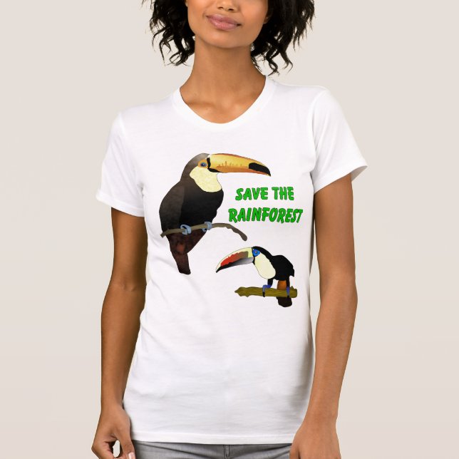 Tropiska Toucan T Shirt (Framsida)