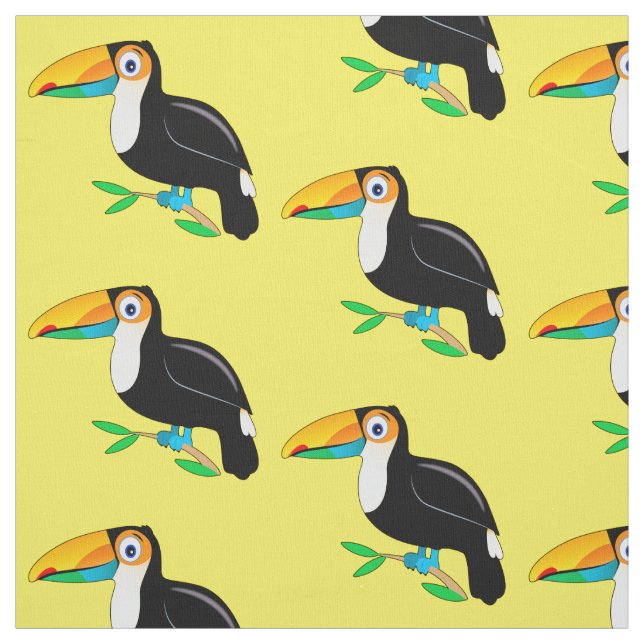 Tropiska Toucan Tyg (Provkarta)