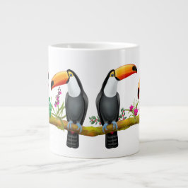 Tropiska Toucanfåglar Jumbo Mugg