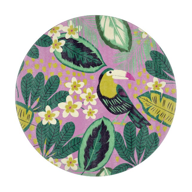 Tropiska Toucans: Flower Mönster (Framsidan)