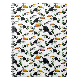 Tropiska Toucans - lekfull jungle Anteckningsbok
