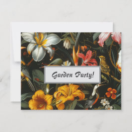 Tropiska trädgårdsinbjudan inbjudningar