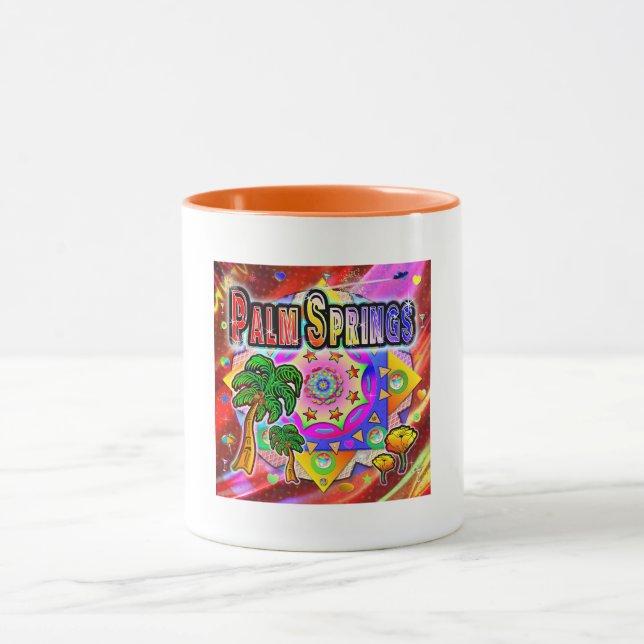 Tropiska vänner handflatan Vår Mugg (Center)