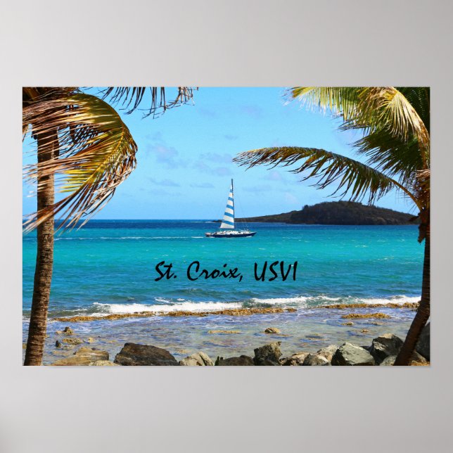 Tropiska Västindien Poster (Framsidan)