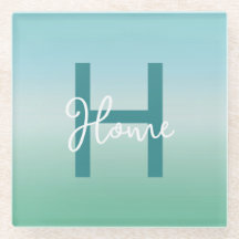 Tropiska vatten gradient monogramnamn