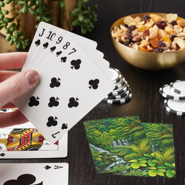 Tropiska vattenfall casinokort (På plats)