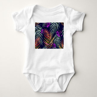 Tropiska vattenfärgen löv, abstrakt stänk. t shirt