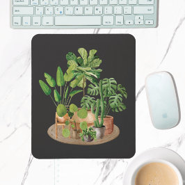 Tropiska vattenfärgshus musmatta