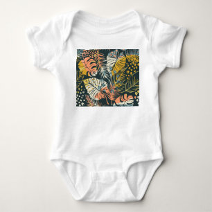 Tropiska växter: abstraktens konstnärliga mönster. t shirt