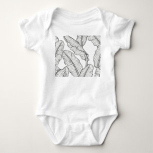 Tropiska växter, blommor, djungelskiss. t shirt