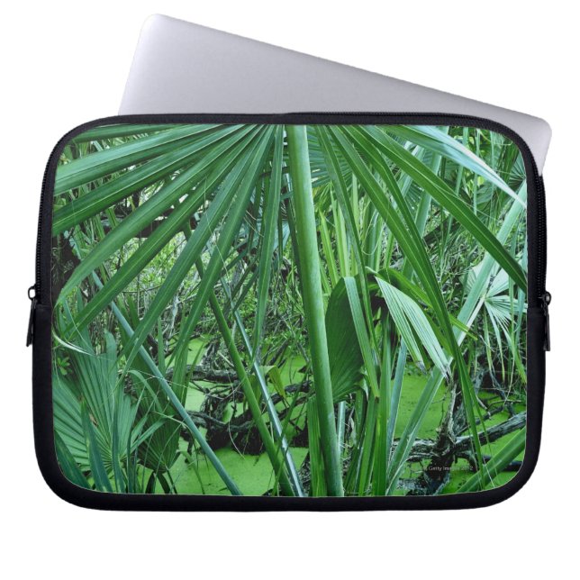 Tropiska växter i det salt damm laptop sleeve (Framsidan)